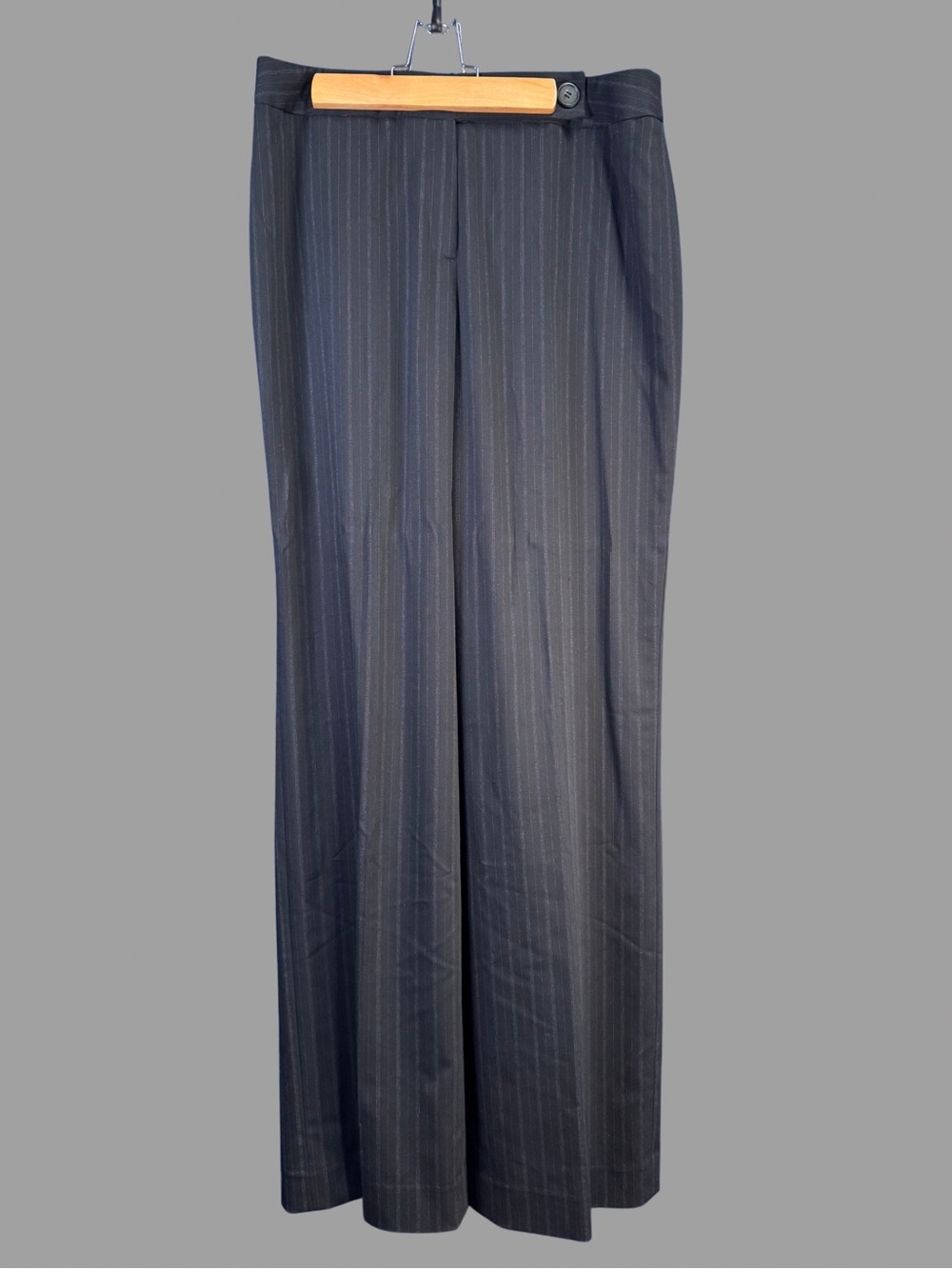Anne Klein Women’s Black Pinstripe Dress Pants